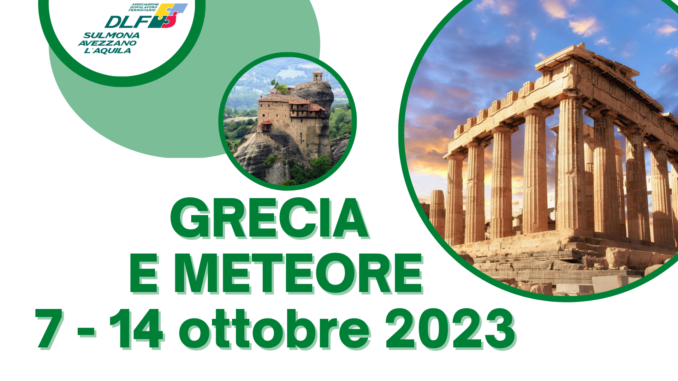 GRECIA E METEORE dal 7 al 14 ottobre 2023