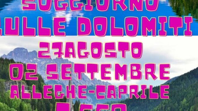 SOGGIORNO SULLE DOLOMITI